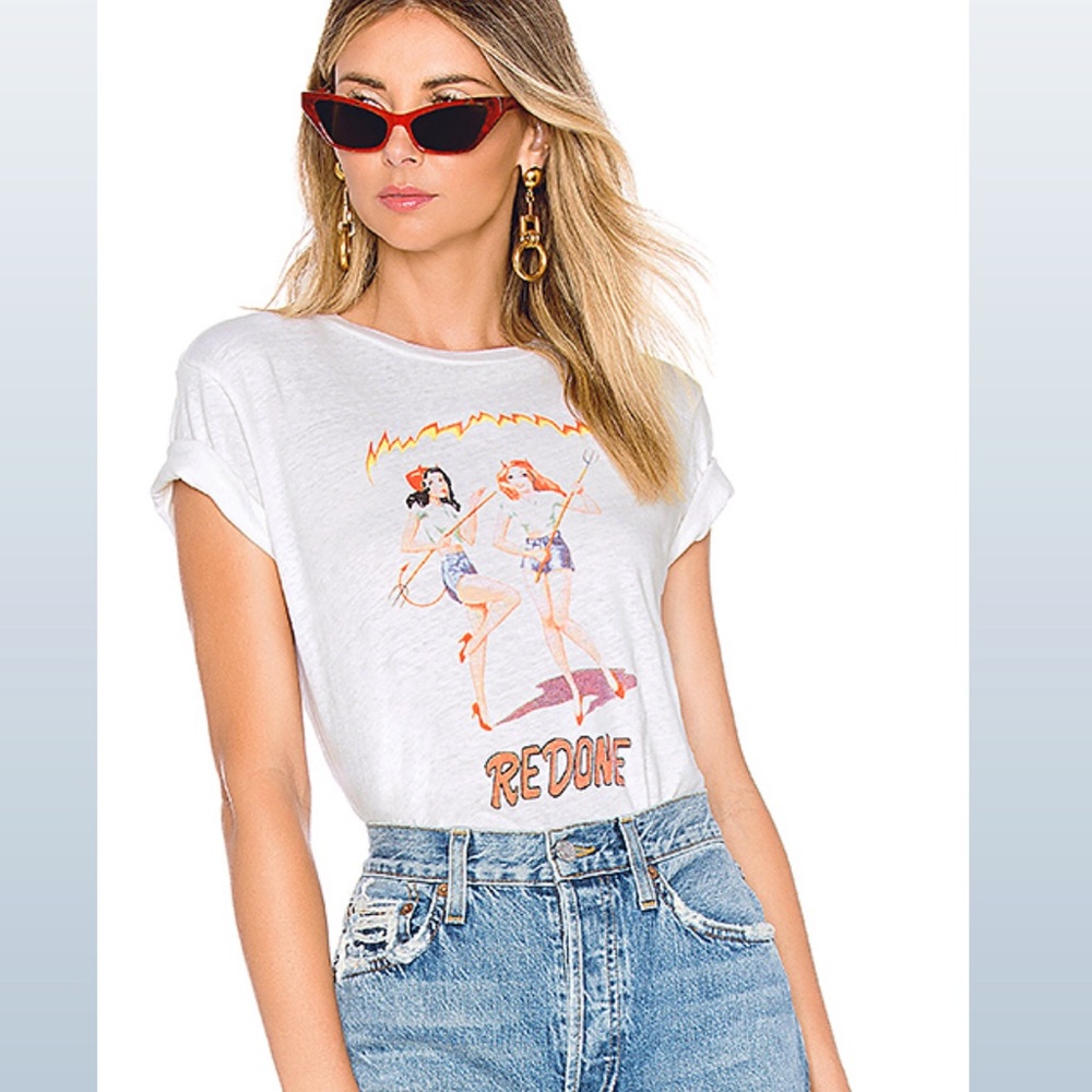 RE/DONE devil girls t-shirt NWOT